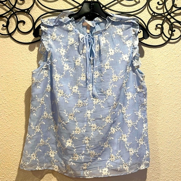 Rebecca Raylor Ruffle embroidered blouse! - Picture 1 of 5
